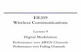 EE359 Wireless Communications - Arab Academy for ...webmail.aast.edu/~khedr/Courses/VT/OFDM/lecture_nine...Coherent Demodulation € P s ≈α M Q(β M γ s) For all coherent demodulation