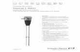 Liquicap T FMI21 - Endress+Hauser · Mechanical construction! Note! All dimensions in mm (100 mm = 3.94 in) Design, dimensions Rod probe