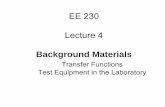 EE 230 Lecture 4 - Iowa State Universityclass.ece.iastate.edu/ee230/Lectures/EE 230 Lecture 4 Spring 2010.pdfEE 230 Lecture 4 Background Materials ... Xs = T(s) Xs. T(s) ( ) P s=j.