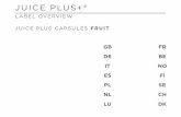 JUICE PLUS+®  uice PLUS Compan Europe GmbH CH Basel Scweiz The Juice PLUS+® Company GmbH, D-79576 Weil a. Rhein, Deutschland Mindestens altbar bis Ende Losnummer:
