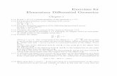 Exercises for Elementary Diﬀerential Geometrypetersen/pressley_exercises.pdfExercises for Elementary Diﬀerential Geometry Chapter 1 1.1.1 Is γγγ (t)=(t2,t4)aparametrizationoftheparabolay