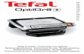 Tefal GC712 Optigrill Plus User Manual - Appliances Online · Instrucciones de uso - Manual de instruções ... manufacturer or its after sales service in order to avoid any danger.