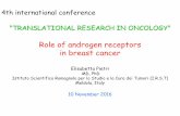 4th international conference TRANSLATIONAL … · "TRANSLATIONAL RESEARCH IN ONCOLOGY" ... DBD allows recognition of DNA androgen response elements ... WNT/β- CATENIN pathway with