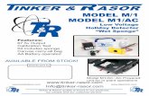 MODEL M/1 MODEL M1/AC - tinker-rasor.comtinker-rasor.com/wp-content/uploads/2016/09/M1_M1AC_brochure_we… · MODEL M/1 MODEL M1/AC Low Voltage ... ASTM D5162-A • Annual factory