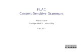FLAC [1ex]Context-Sensitive  flac/pdf/lect-20.pdf · PDF fileFLAC Context-Sensitive Grammars Klaus Sutner Carnegie Mellon Universality Fall 2017