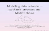 Modelling data networks stochastic processes and Markov … · stochastic processes and Markov chains a b c u v ... Can answer questions like \where will he be at time t"? Drunkard’s