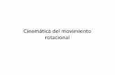 Cinemática del movimiento rotacional - unproyecto.org · A medida que el disco rota, ... Como un cuerpo rígido es un conjunto de msas, la energía cinética total de un cuerpo rígido
