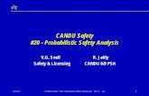 CANDU Safety #20 - Probabilistic Safety Analysis Library/19990121.pdf · 24/05/01 CANDU Safety - #20 - Probabilistic Safety Analysis.ppt Rev. 0 vgs 2 Topics λ What is a PSA? λ History