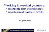 Working in toroidal geometry: * magnetic flux coordinates, * … ·  · 2010-11-08ψ πχχ ψπχ ψ ζχ θζζ ...