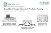 ShockLine Vector Network Analyzer Family Brochure · ShockLine™ Vector Network Analyzer Family ... The trace data can be saved and recalled. ... kQ product, ηmax Display Graphs