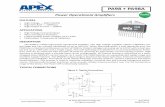 PA98 • PA98A - Apex Microtechnology - Power … • PA98A FEATURES • High Voltage — 450V (±225V) • High Slew Rate — 1000V/μs • High Output Current — 200mA APPLICATIONS