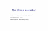 The Strong Interaction - Rensselaer Polytechnic Institute · The Strong Interaction ... present as a component of the cosmic radiation at high altitudes, can ... Running%coupling%constant.