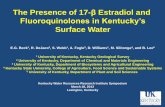 Fluoroquinolones in Kentucky’s - University of Kentucky WRRI... · Fluoroquinolones in Kentucky’s Surface Water E.G. Beck1, R. DeJaco2, S. Webb 1, ... Clarks River, South Elkhorn