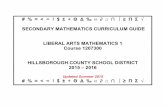 Θ Δ Π Σ SECONDARY MATHEMATICS CURRICULUM ... Arts Mathematics 1 2015 – 2016 Last%Updated%Summer%2015% %! 5! Section 3: Solving Equations and Inequalities with Two Variables Algebra