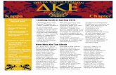 Spring 2015 Newsletter - Kappa of Delta Kappa Epsilon Murtha is a rising junior double majoring in Finance and Accounting from Columbus, Ohio. Besides being the chapter president,