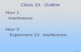 Hour 1: Interference Hour 2: Experiment 13: Interference Demonstration 3. Double-slit or Diffraction grating. ... In-Class: Lecture Demo 1 0,1 ... Download Excel File! 1.