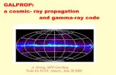 GALPROP: a cosmic- ray propagation and gamma … a cosmic- ray propagation and gamma-ray code. ... established cosmic-ray processes. For DM+hybrid codes, ... (cosmic-ray spectrum,