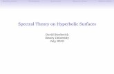 Spectral Theory on Hyperbolic Surfaces - Dartmouth specgeom/Borthwick_slides.pdfThe Gauss-Bonnet theorem gives a formula for areas of triangles with geodesic sides. α α β β γ