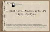 Digital Signal Processing (DSP) Signal Analysis · PDF file · 2017-12-02Digital Signal Processing (DSP) Signal Analysis ... ak k ak bk π =−− = == == L L L ... ADC DSP DAC •The