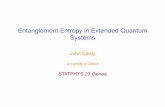 Entanglement Entropy in Extended Quantum Systems · Outline I A. Universal properties of entanglement entropy near quantum critical points I B. Behaviour of entanglement and correlation