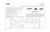 DMOS dual full bridge driver - Farnell element14 ·  · 2014-02-25DMOS DUAL FULL BRIDGE DRIVER. L6206 2/23 ABSOLUTE MAXIMUM RATINGS ... Mounted on a multi-layer FR4 PCB without any