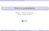 Teoria da probabilidade - ULisboa of the form Λ∩F,where F∈F ... Teoria da probabilidade 2016/2017 19 / 159. Distribution function TP 2016/2017 The set of jumps of fis countable