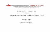 TECHNICAL REPORT FOR 5000 TPD CEMENT PRODUCTION LINEteam-3000.de/data/documents/Technical-report-and... ·  · 2014-01-19TECHNICAL REPORT FOR 5000 TPD CEMENT PRODUCTION LINE ...