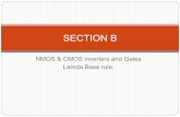 Lambda (λ)-based design rules - Covered NMOS & CMOS INVERTER AND GATES : NMOS & CMOS inverter – Determination of pull up / pull down ratios – Stick diagram – Lamda based ...