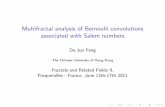 Multifractal analysis of Bernoulli convolutions …congres-math.univ-mlv.fr/sites/congres-math.univ-mlv.fr/files/Feng.pdfMultifractal analysis of Bernoulli convolutions associated