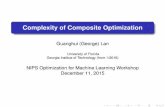 Complexity of Composite Optimizationopt-ml.org/slides/lan.pdf ·  · 2016-02-26Complexity of Composite Optimization Guanghui (George) Lan ... Background Complex composite problems