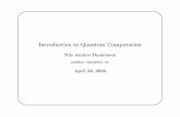 Introduction to Quantum Computation - Chalmersnad/publications/danielsson-alg… ·  · 2018-03-16Introduction to Quantum Computation Nils Anders Danielsson ... My = M 1: This holds