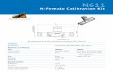 TECHNICAL DATA SHEET N-Female Calibration Kit dimensions are in mm; tolerances according to ISO 2768 m-H Interface According to IEC 60169-16, MIL-PRF-39012, CECC 22210 Documents N/A