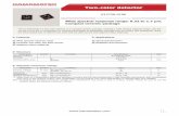 Two-color detector - Hamamatsu Photonics · PDF fileTwo-color detector K12728-010K Wide spectral response range: 0.32 to 1.7 μm, Compact ceramic package ... This document has been