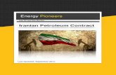 Iranian Petroleum Contract - Squarespace · Iranian Petroleum Contract ... Iran Oil and Gas Monitor ... also address concerns of participating oil companies at the current dark days