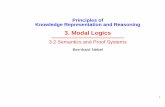 3. Modal Logics - IfI: brewka/KRlecture/modal2.pdf · PDF file3. Modal Logics 3.2 Semantics and ... Foundations, Oxford University Press, Oxford, UK, ... Stanford University, 1992.