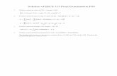 Solution of EECS 315 Final Examination F09web.eecs.utk.edu/~roberts/OldTestSolutions/ECE315/FinalExams/4.pdf · Solution of EECS 315 Final Examination F09 ... (1−3)2 n=0 +12 n3