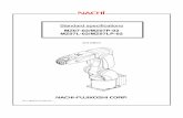 Standard specifications - Nachi Robotics · Standard specifications MZ07-02 ... [rad] = 180 /π[°], 1[N･m ... - The specification and externals described in this specifications