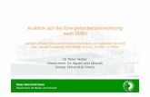 Ausblick auf die Energiebedarfsberechnung nach EPBD · EN ISO 13789 oder vereinfacht mit Temperaturkorrekturfaktoren Leitwerte gegen Erdreich laut EN ISO 13370 oder