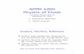 APPH 4200 Physics of Fluids - Columbia Universitysites.apam.columbia.edu/courses/apph4200x/Lecture-3a_(9...APPH 4200 Physics of Fluids Cartesian Tensors (Ch. 2) September 15, 2009