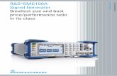 R&S®SMC100A Signal Generator Measurement … Product Brochure | 01.01 ... provided that the source code is still available. ... can rectify the fault on their own by replacing defective