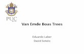 Van Emde Boas Trees - PUC-Riolaber/vanEmdeBoas.pdf · Van Emde Boas Trees • Data structure that supports each of the following operations in O(log log u) time, where all keys belong