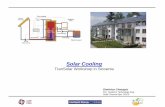 Solar Cooling - ΚΑΠΕ Thermal Dpt. CRES. Solar Cooling. ... desiccant, liquid collector area cooling capacity ... Hybrid Systems „DEC“ system with integrated compression chiller