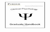 CLINICAL GRAD HANDBK August 2017 - Purdue University · PDF fileclinical psychology graduate handbook purdue university clinical psychology program i. introduction 1 ii. a brief history