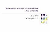 Review of Linear Three-Phase AC eebag/Review of 3-Phase Ckts.pdf · PDF fileAdvantages of 3-Phase Systems . ... 3-wire circuit: the 2-wattmeter method ... 2. Measuring active power