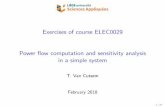 Exercises of course ELEC0029 Power flow computation and ...vct/elec0029/PF_and_SA_simple_system.pdf · Exercises of course ELEC0029 Power ow computation and sensitivity analysis in