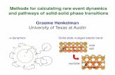 Methods for calculating rare event dynamics and …bemod12/Slides/Henkelman_Bemod12.pdfMethods for calculating rare event dynamics and pathways of solid ... rock salt wurtzite. Classes
