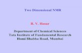 Two Dimensional NMR R. V. Hosur Department of Chemical ...iupab/WS_Nov24_2009_3.pdf · Department of Chemical Sciences Tata Institute of Fundamental Research ... Spin-Echo 90 180