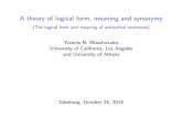 Yiannis N. Moschovakis University of California, Los ...ynm/lectures/2014-g2.pdf · Yiannis N. Moschovakis University of California, Los Angeles ... Intransitive verbs stand, ...