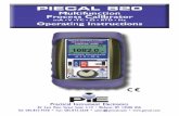 PIECAL 820 Multiunction Process Calibrator - … · PIECAL 820 Multiunction Process Calibrator ... Functions and Hookup Diagrams ... the instrument to be calibrated or signal to be