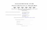HANDBOOK FOR PSYCHOLOGY MAJORS Ψ - Virginia … · Updated June, 2010 . 1 a Positive ... This Handbook for Psychology Majors will provide you with the ... Your Resume ...